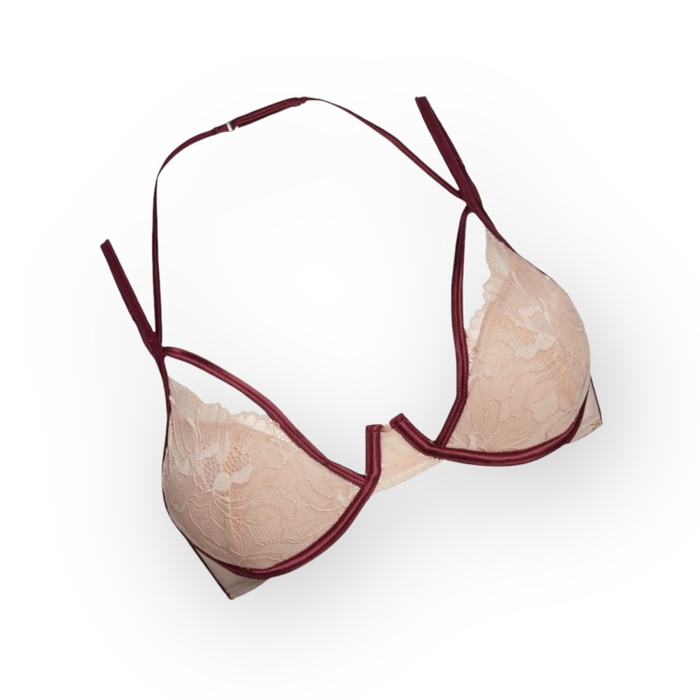 new Bluebella ᪥ Romantic Satin+ Floral Lace Underwire Demi Bra ᪥ Pink ᪥ 32D ᪥ - Picture 5 of 16